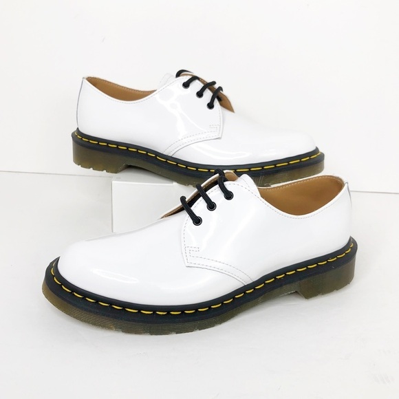 Dr Martens white patent oxfords 26754 unisex - Picture 8 of 13